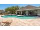 Inviting community pool area with ample seating and covered lounge, perfect for relaxation and socializing at 3583 Wembley Way # 101, Palm Harbor, FL 34685