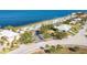 Aerial view of community showing easy beach access from the surrounding neighborhood at 4256 Rudder Way, New Port Richey, FL 34652
