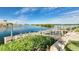 Dock with a peaceful view of the water and plenty of room to park your boat at 4256 Rudder Way, New Port Richey, FL 34652