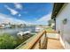 Relaxing waterfront view showcasing a private dock, serene water, and scenic surroundings at 4256 Rudder Way, New Port Richey, FL 34652