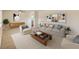 Spacious and stylish living room with comfortable seating, modern decor, and ample natural light at 703 Bel Air Ave, Sun City Center, FL 33573