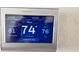 Honeywell Home thermostat displays an indoor temperature of 74 degrees and 81 outdoors at 719 Pinellas Bayway S # 309, Tierra Verde, FL 33715