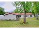 Inviting home exterior with landscaped yard and mature trees at 7609 Barry Rd, Tampa, FL 33615