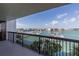 This balcony shows a gorgeous view of the marina below at 9525 Blind Pass Rd # 508, St Pete Beach, FL 33706