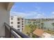 Waterfront condo showcasing stunning views from a private balcony at 9815 Harrell Ave # 502, Treasure Island, FL 33706