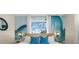 Close-up of Primary bedroom featuring custom wall art, providing a relaxing and stylish retreat at 1698 Eden Ct, Clearwater, FL 33756