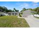 Charming single-story home with a two-car garage, well-maintained lawn, and tropical landscaping in a sunny, inviting setting at 1698 Eden Ct, Clearwater, FL 33756