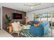 Beautiful living space featuring stylish furnishings and an open layout with natural light at 1698 Eden Ct, Clearwater, FL 33756
