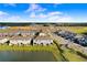 Relaxing lake view townhome featuring a private patio, lush landscaping, and community amenities near shopping and dining at 2265 Alee Ln, Wesley Chapel, FL 33543