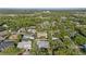 Neighborhood aerial showcasing mature trees, well-kept lawns, and screened-in pools at 2969 Talon Dr, Clearwater, FL 33761