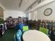 Bright community room features a quiet reading space, walls of books, and group seating at 4001 58Th N St # 18, Kenneth City, FL 33709