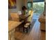 Bright dining area with table and chairs, with sliding glass doors that provide a great view at 4053 Rocky Shores Dr, Tampa, FL 33634