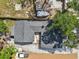 Aerial view of the home showing the roof, lot lines, and detached garage at 419 40Th S Ave, St Petersburg, FL 33705