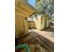 Backyard with fenced area and shed for storage at 5045 2Nd S Ave, St Petersburg, FL 33707