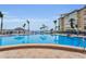 Large community pool overlooks the bay at 5108 Brittany S Dr # 607, St Petersburg, FL 33715
