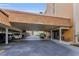 Well-maintained covered parking area with convenient access to the building entrance at 5108 Brittany S Dr # 607, St Petersburg, FL 33715