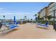 Lounge by the pool on the sundeck featuring lots of seating and bay views at 5108 Brittany S Dr # 607, St Petersburg, FL 33715