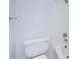 Modern toilet and shower in a clean, bright bathroom at 70 Ashley Ln, Oldsmar, FL 34677