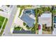 Aerial view showcasing the house and its location, including the pool and waterfront at 8801 Gulf Blvd, St Petersburg, FL 33706
