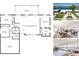 A home layout showing bedrooms, kitchen/living room, sunroom, and garage at 13797 Pinecrest Dr, Largo, FL 33774
