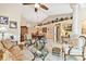 Spacious living room featuring high ceilings, neutral tones, elegant furnishings, and an inviting atmosphere at 16608 Meadow Cove St, Tampa, FL 33624