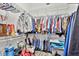 Spacious walk-in closet with extensive storage and organization systems at 2291 Americus W Blvd # 41, Clearwater, FL 33763