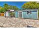 Well-maintained backyard with gazebo and shed, perfect for outdoor activities at 3045 Stratford Dr, Largo, FL 33771