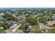 Wide aerial view of property in a beautiful, quiet neighborhood near the water at 5001 W Dickens Ave, Tampa, FL 33629