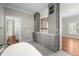 Elegant bathroom with dual vanity, soaking tub, and modern fixtures and finishes at 5001 W Dickens Ave, Tampa, FL 33629