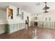 Open concept kitchen featuring hardwood floors, recessed lights, stainless range hood at 5001 W Dickens Ave, Tampa, FL 33629