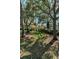 Well-maintained community grounds with mature trees, lush landscaping, and a tennis court in the background at 502 Hammock Pine Blvd # 502, Clearwater, FL 33761