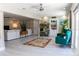 Stylish living room offers a spacious layout, contemporary design, and hardwood flooring at 600 Eleuthera Dr, Punta Gorda, FL 33950