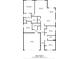 Floor plan displaying dimensions of rooms at 6398 Bradford Woods Drive, Zephyrhills, FL 33542