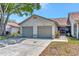 Charming single-story home with an attached two-car garage and well-maintained landscaping in a quiet neighborhood at 8206 Leafy Ct, Port Richey, FL 34668