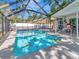 Sparkling pool with a screened enclosure, offering a luxurious outdoor experience at 8326 40Th N Pl, St Petersburg, FL 33709
