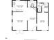Detailed floor plan showcasing the layout of the home, including the kitchen, living room, and bedroom at 8403 W Gulf Blvd, Treasure Island, FL 33706