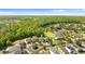 Aerial view of the neighborhood showcasing single-Gathering homes, green spaces, and community layout at 9908 Spice Bush Ct, Tampa, FL 33647