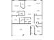 Detailed floor plan showcasing the layout of the bedrooms, bathrooms, kitchen, and living spaces at 11407 Acacia Grove Ln, Riverview, FL 33579