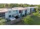 Backyard view with patio, canopy, and a quaint privacy fence at 14419 Americana Cir # 103, Tampa, FL 33613