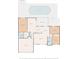 Floor plan features bedrooms, bathrooms, kitchen, Gathering room, garage and swimming pool at 1686 Spottswood Cir, Palm Harbor, FL 34683