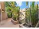 The backyard has tropical landscaping, a privacy fence, and an outdoor space ideal for relaxing and entertaining at 170 Foxfire Ln, Oldsmar, FL 34677