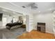 Open layout showing the bedroom and office, enhancing spaciousness and modern living at 170 Foxfire Ln, Oldsmar, FL 34677