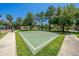 Outdoor basketball court in a community setting with lush green surroundings and a sidewalk at 18002 Forest Retreat Ln, Tampa, FL 33647