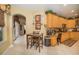 Bright kitchen with a breakfast nook area and sliding doors leading to the outside at 18002 Forest Retreat Ln, Tampa, FL 33647