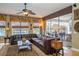Inviting living room with water views, large windows, and comfortable seating at 18002 Forest Retreat Ln, Tampa, FL 33647
