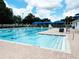 Community swimming pool offers multiple lanes for swimming and a shallow end for children at 28451 Great Bend Pl, Wesley Chapel, FL 33543