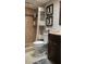 Well-appointed bathroom with tiled shower and modern fixtures at 3062 Eastland Blvd # 105, Clearwater, FL 33761