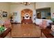 Elegant lobby featuring a seating area with floral accents at Lake Jovita Golf & Country Club at 34516 Heavenly Ln, Dade City, FL 33525