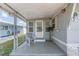 Relaxing porch with a chair, front door, and plants, offering a cozy outdoor space at 37025 Lois Ave, Zephyrhills, FL 33542