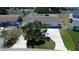 An aerial view of the home and its surroundings shows its well-maintained exterior at 3841 Wahoo Se Dr, St Petersburg, FL 33705